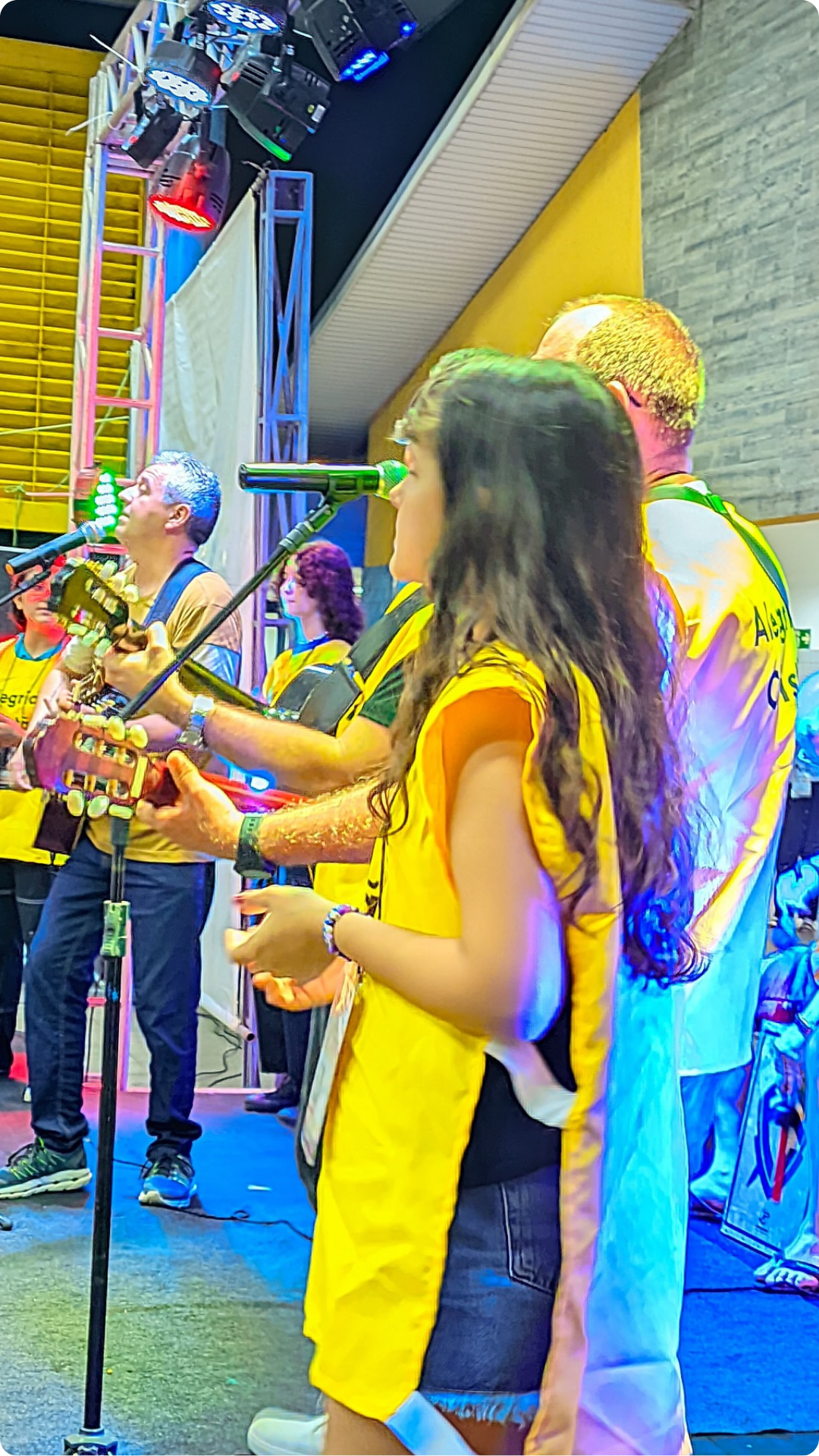 Apresentação artística no evento